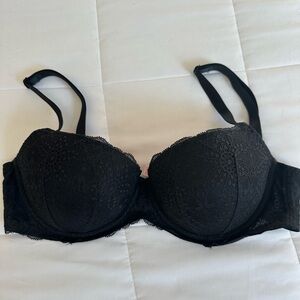 PINK Push up Black Lace Bra